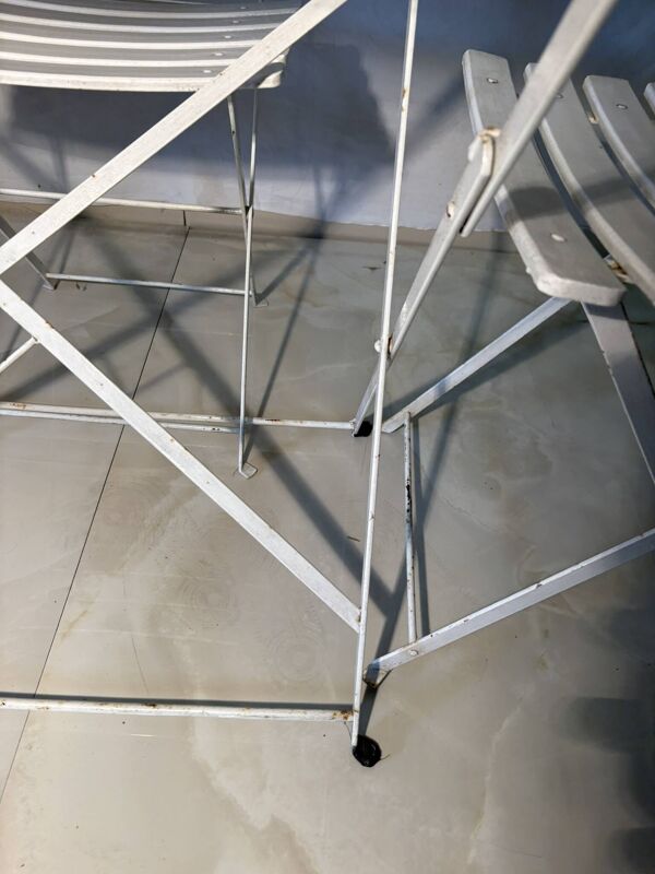 Salon de jardin pliant style bistrot – table et 3 chaises