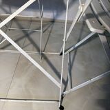 Bistro-style folding garden furniture set – table and 3 chairs