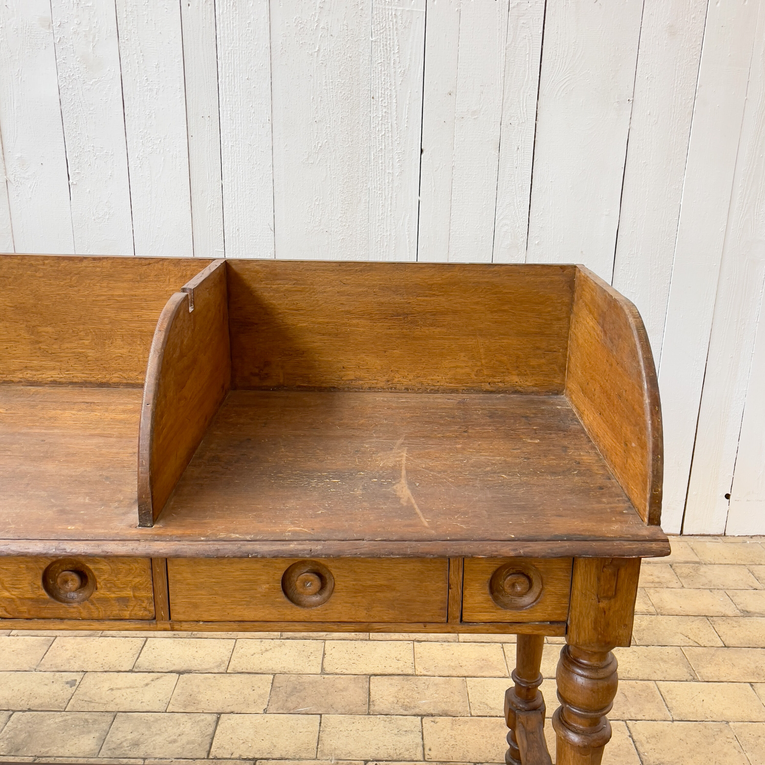 Former oak bank counter, 1920