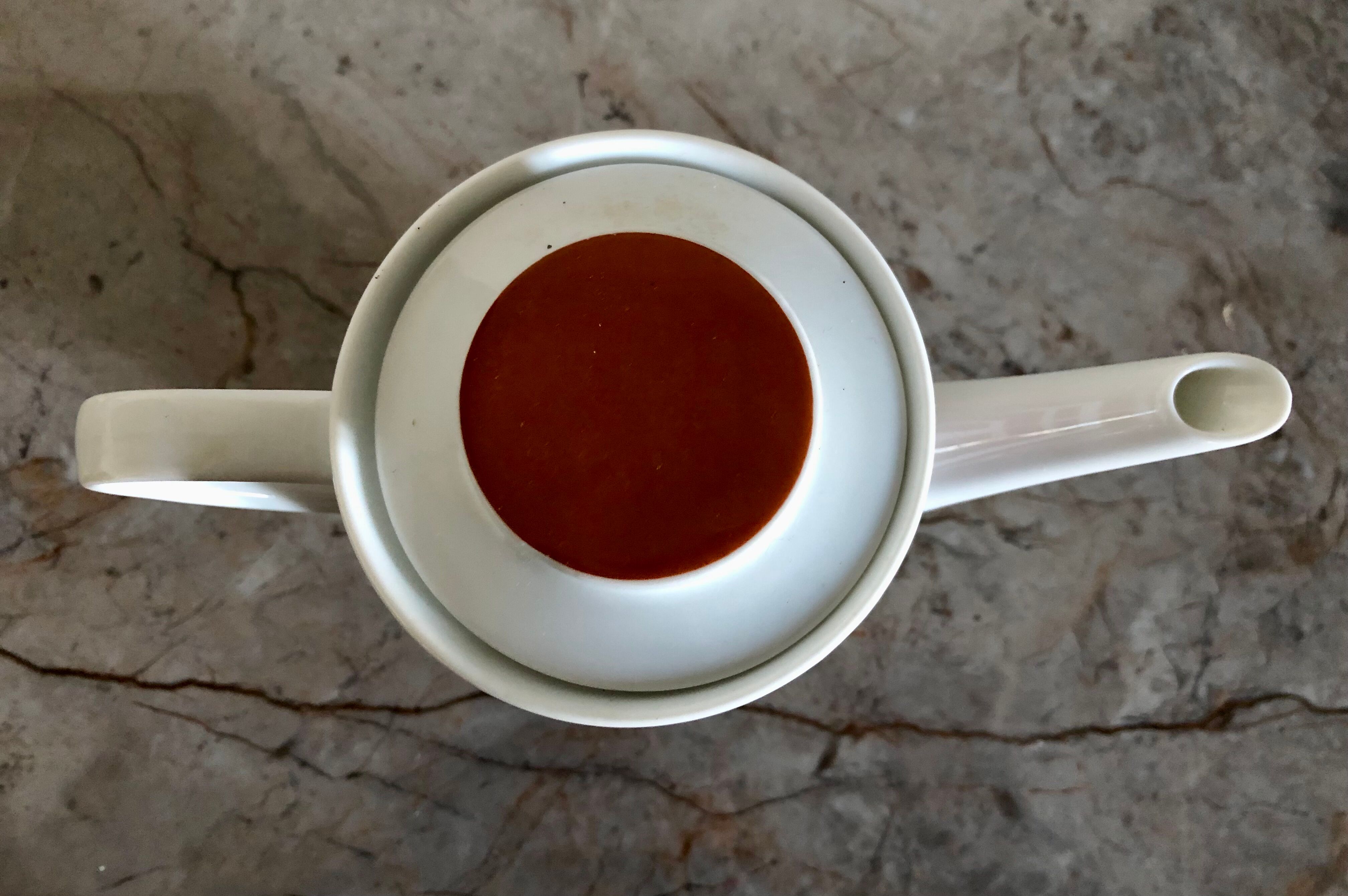 Vintage earthenware teapot