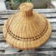 Wicker and rattan pendant light