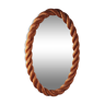 1950s oval rope mirror