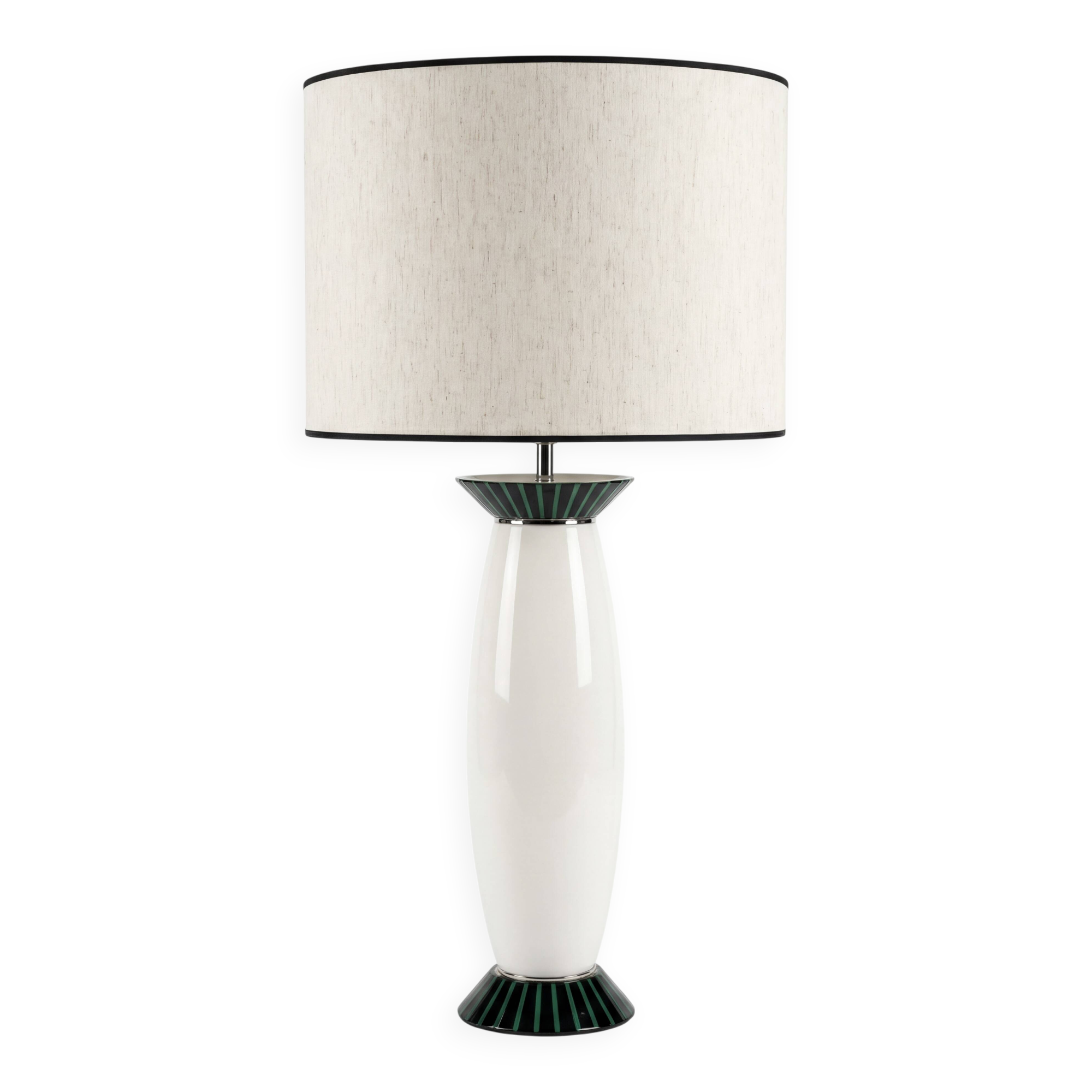 VeArt Murano Glass Large Table Lamp, Italy 1980s