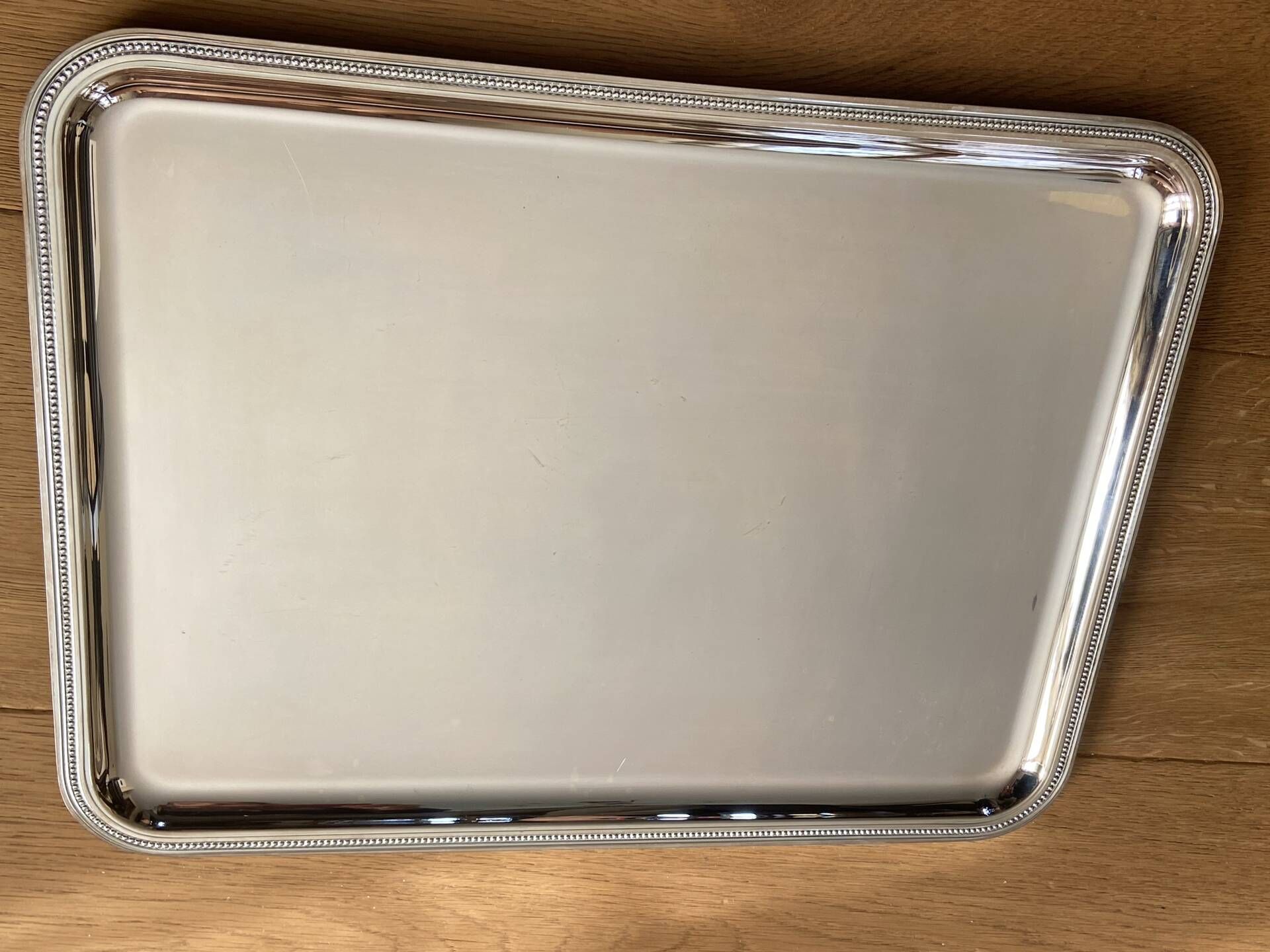 Silver-plated metal tray Christofle