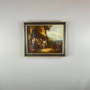 Oil on Canvas Painting Genre Scene Flemish School, 18th Century