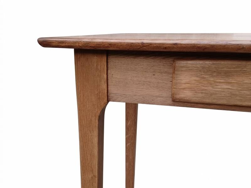 Desk table, kitchen table, vintage 1950s oak side table.