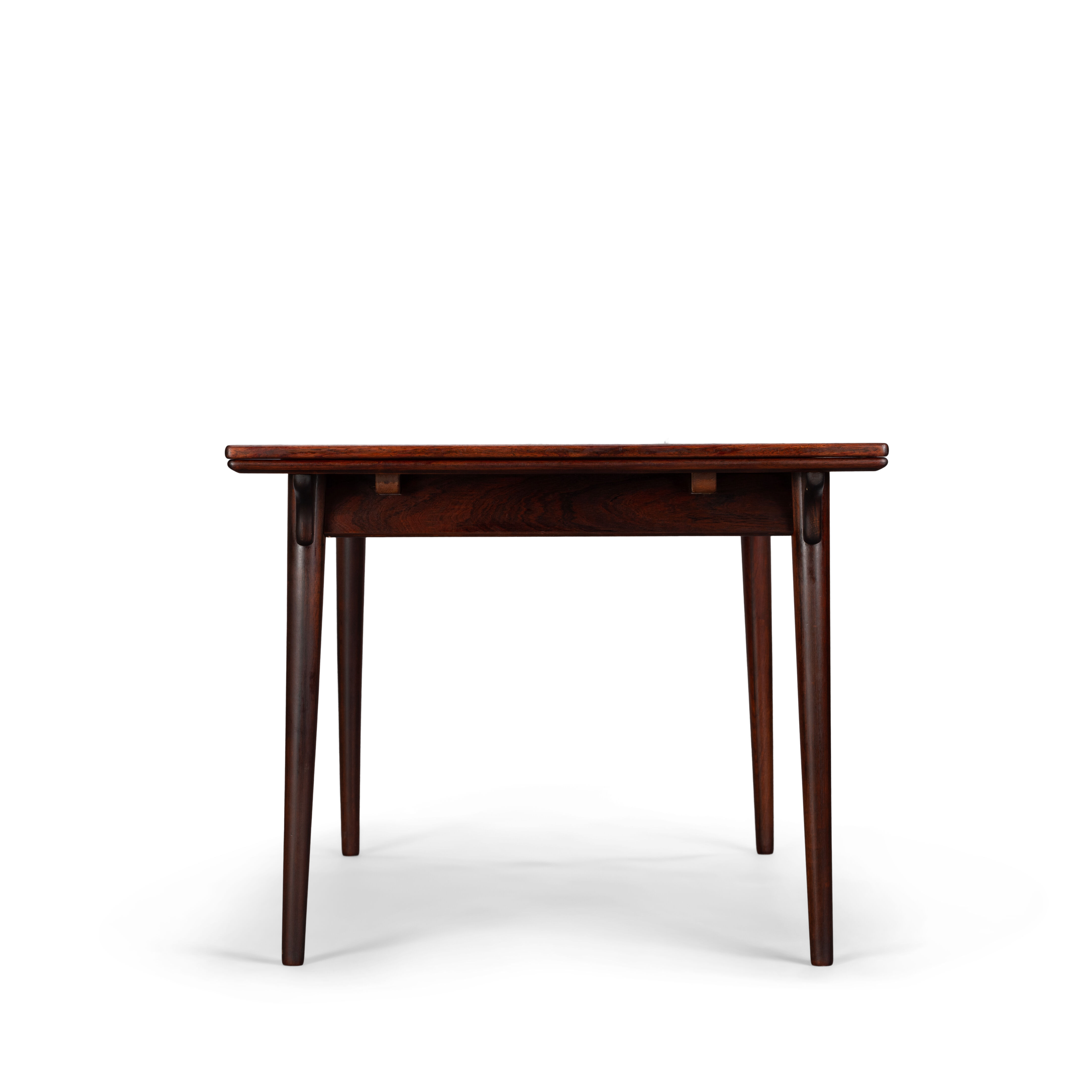 Danish gunni extendable rosewood model 54 dining table for Omann Jun Møbelfabrik, 1960s
