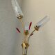Vintage brass floor lamp with 3 lights, 1960s
