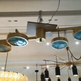 Lustre en laiton et verre de Murano