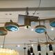 Brass and Murano glass chandelier