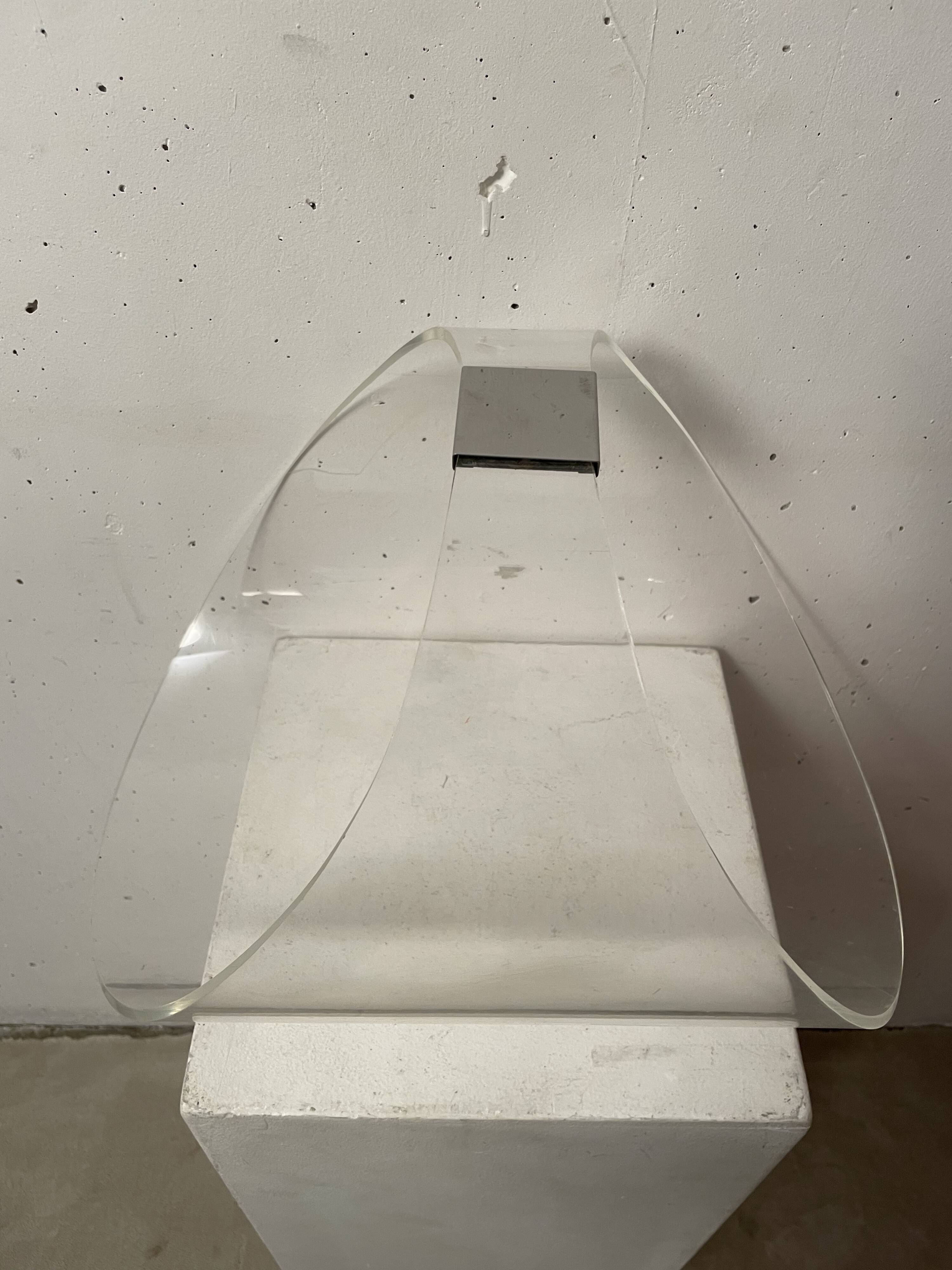 Plexiglas magazine rack 1970