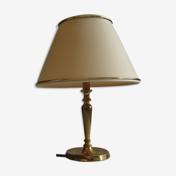 Brass bedside lamp