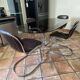 Roche Bobois table. 1970. Chrome-plated steel. 195x95.