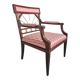 Fauteuil Empire Français en Acajou tapissé