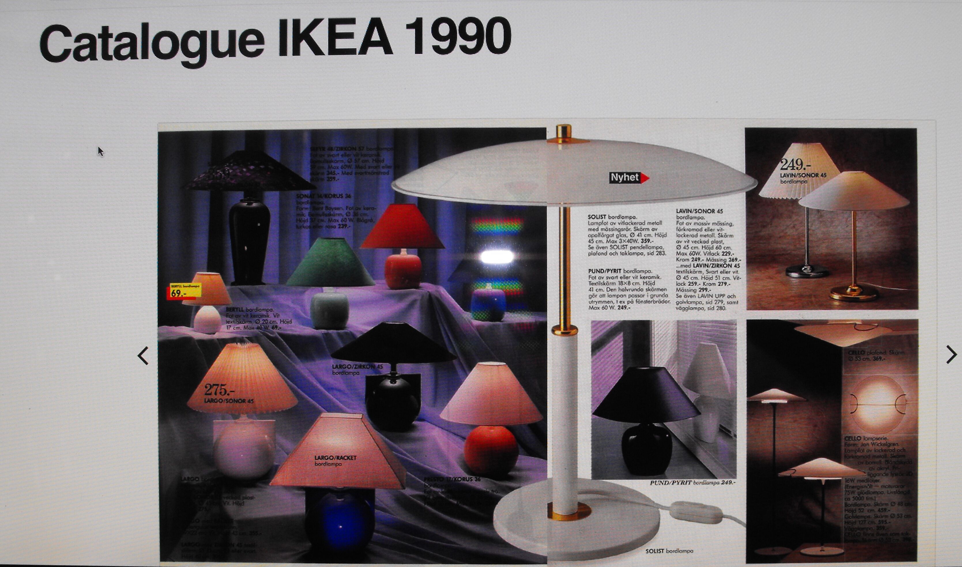 IKEA lamppost from 1990 Designer Jan Wickelgren