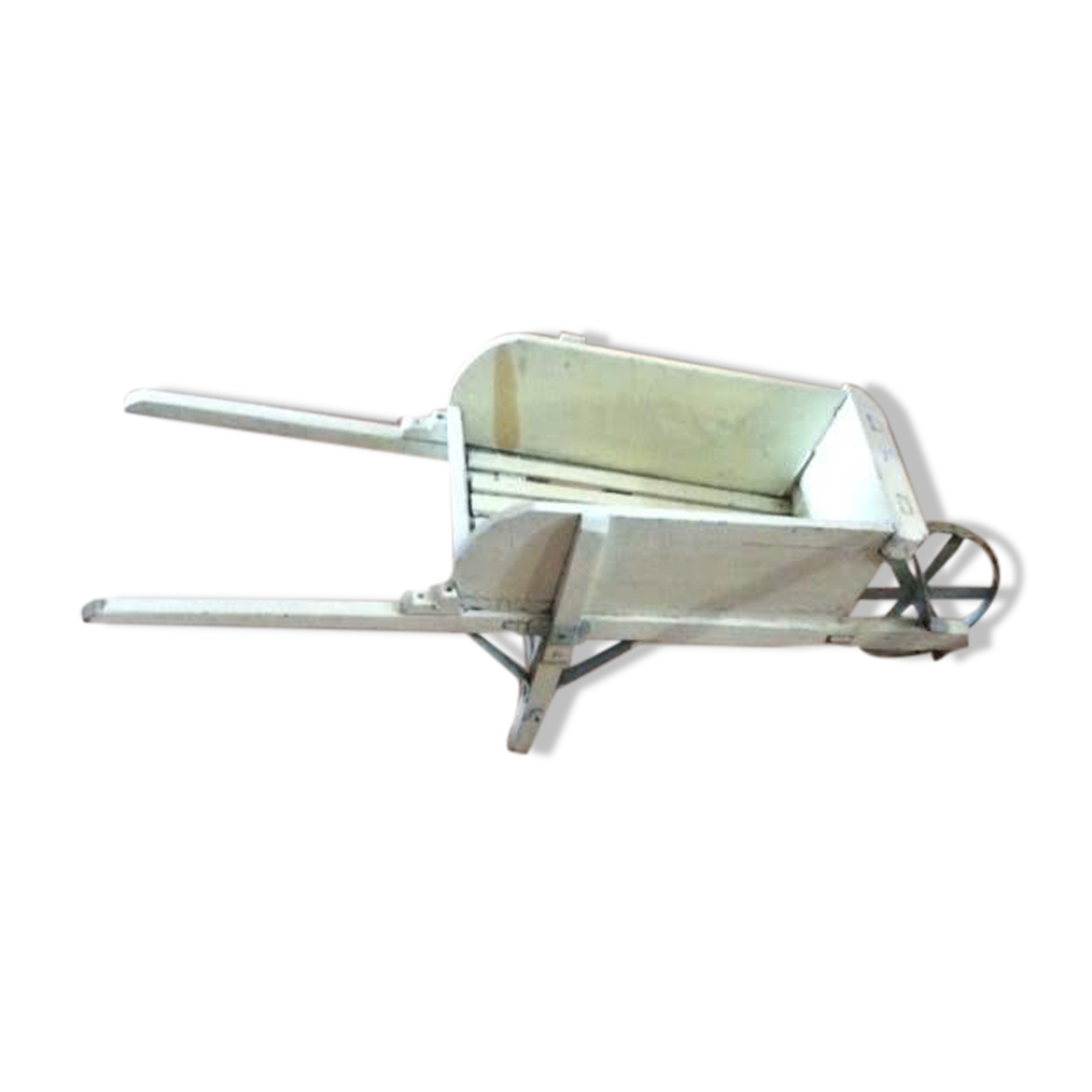 Old wooden wheelbarrow