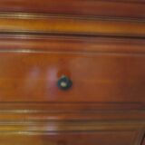 Cherrywood chest of drawers with ogee – 4 drawers – 80s – Louis Philippe style