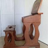 1900s oak desk with interior paint