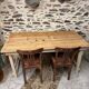 Rustic wooden table