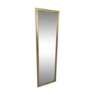 Miroir rectangulaire contour doré