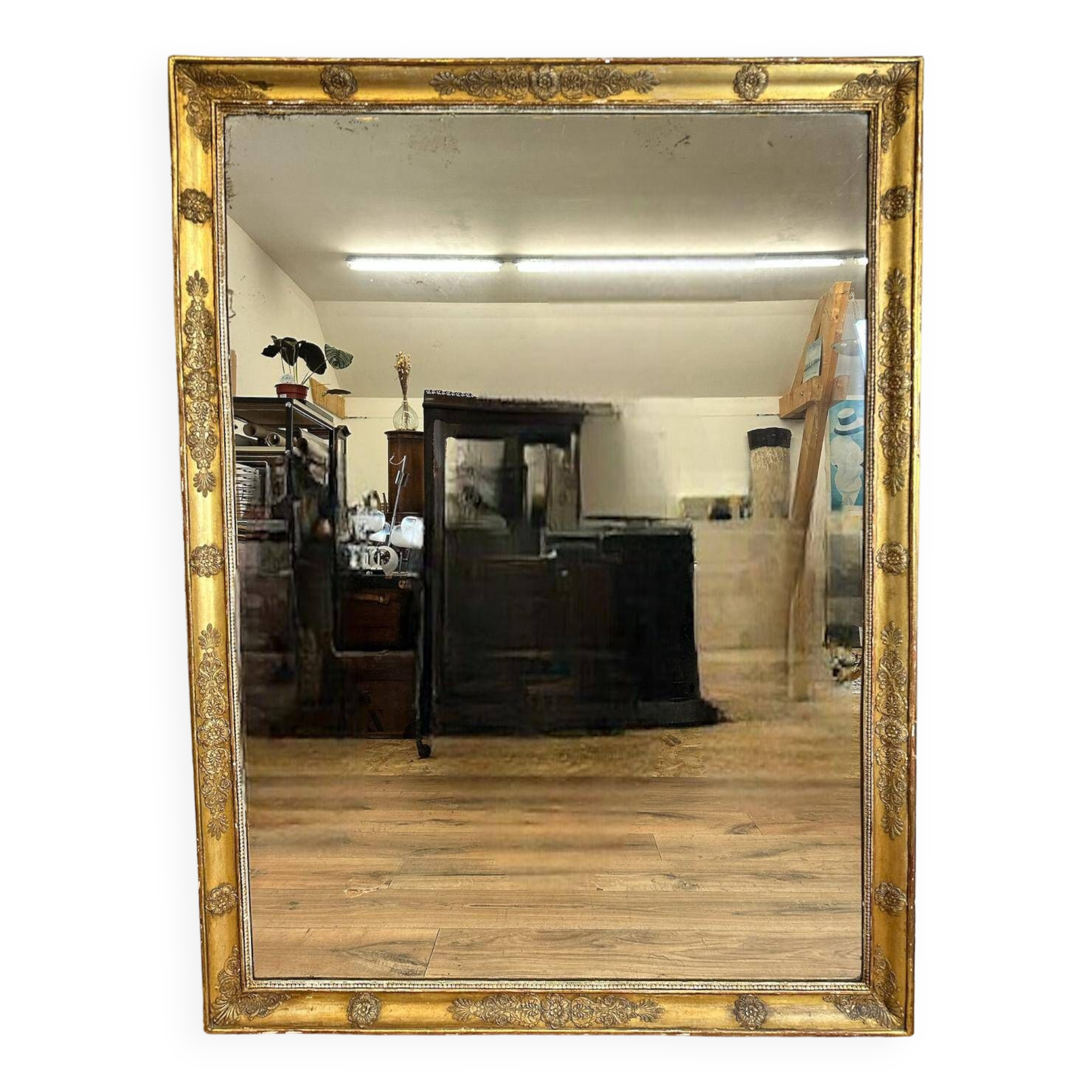 Very large gilded wood mirror - 446007
