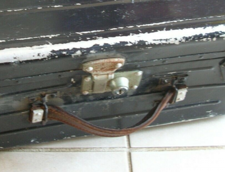 National Navy sailor's case in aluminum and clasps