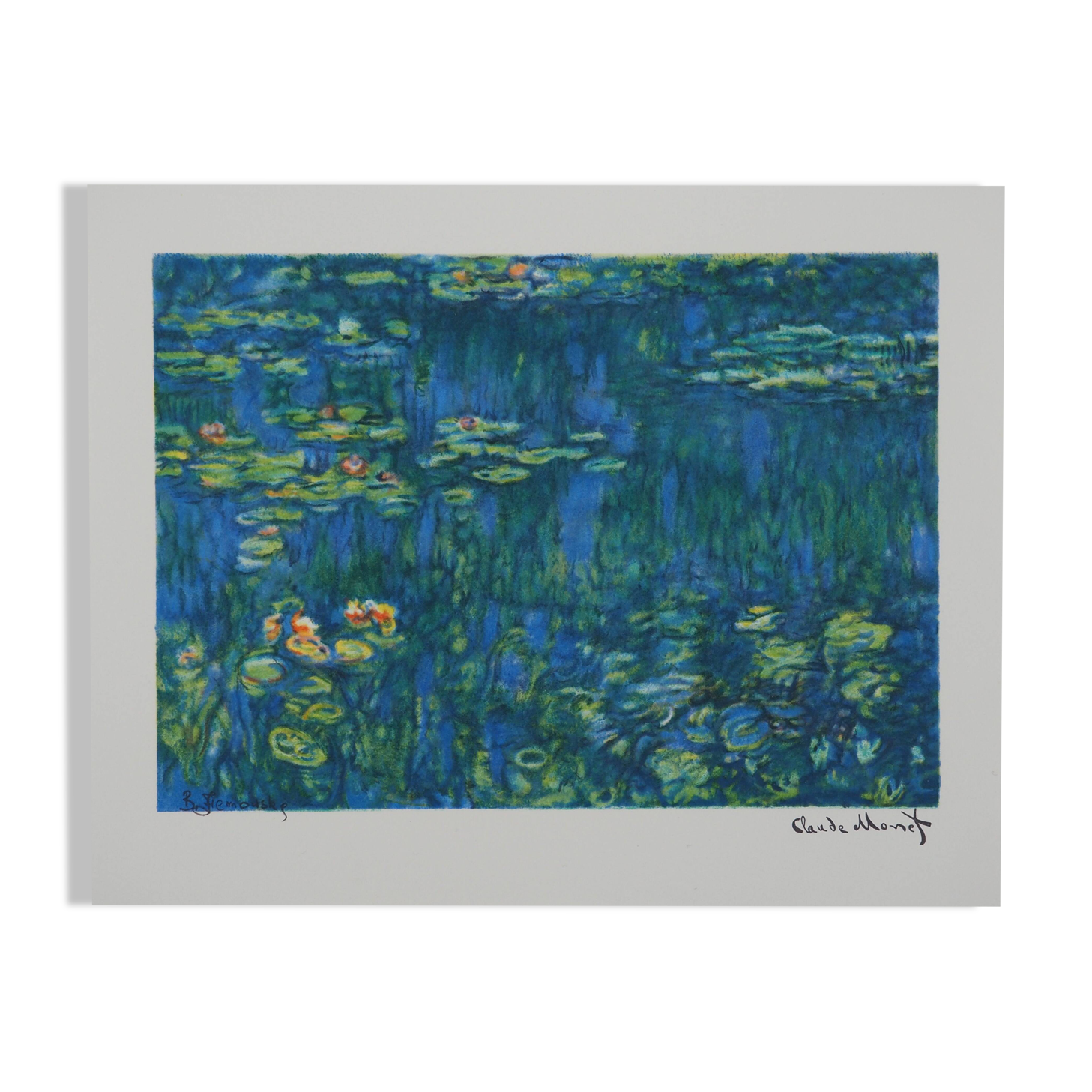 Claude Monet: Water Lilies, signed lithograph