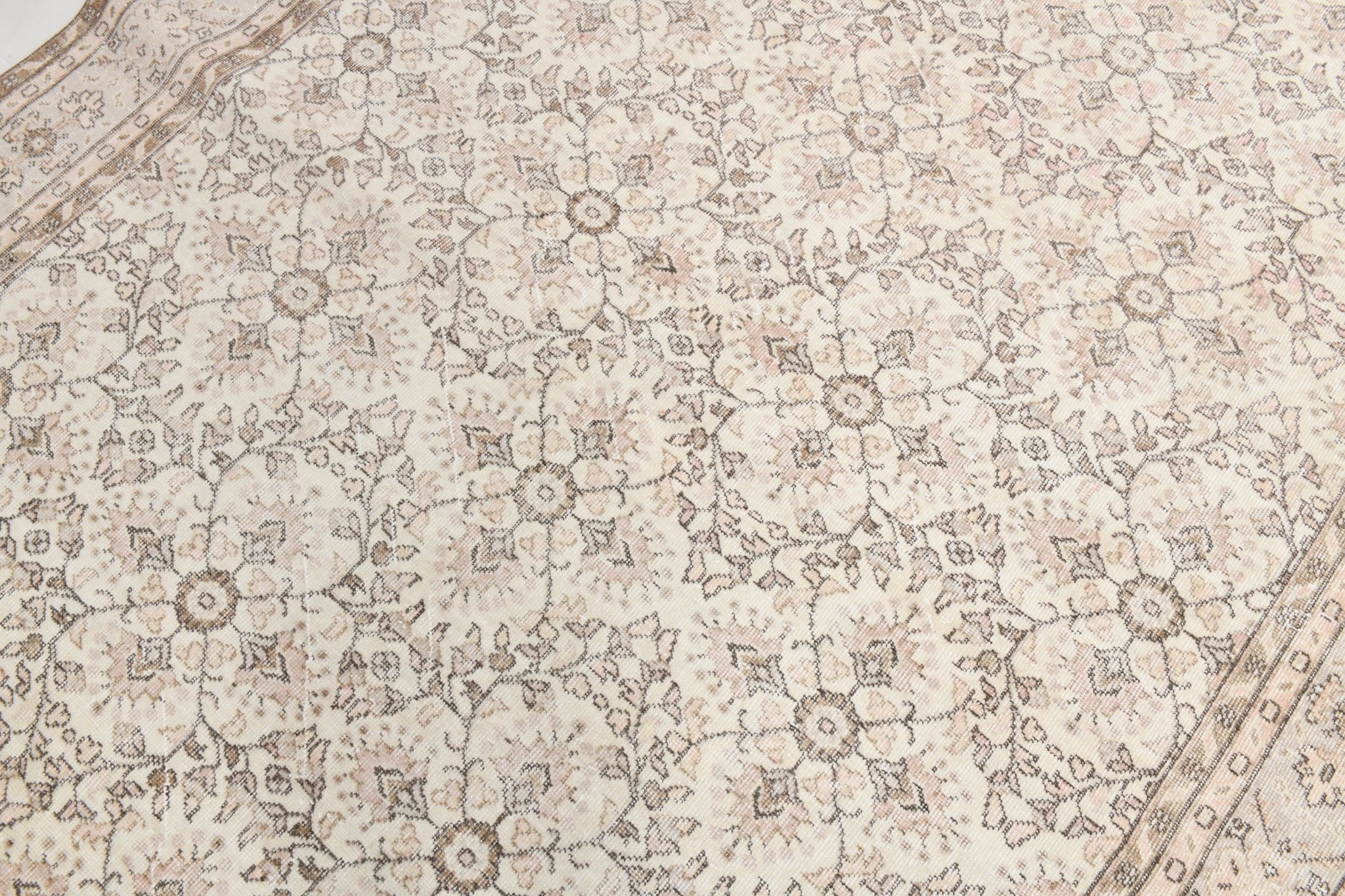 Tapis vintage bordé, 218x326cm