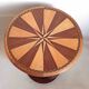 Art Deco 2-tiered pedestal table in purple rosewood, diameter 58.5 cm