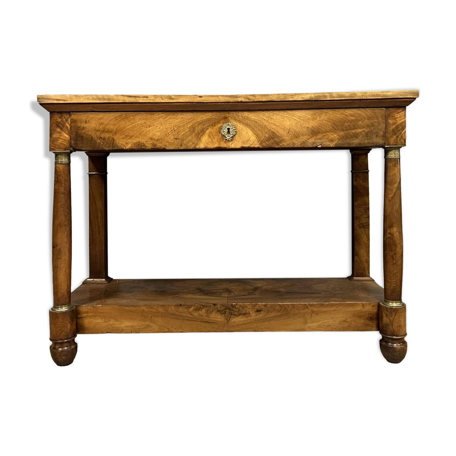 Empire era console in walnut circa 1810