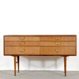 Midcentury Meredew Sideboard / Chest Of Drawers In Teak. Vintage Modern / R