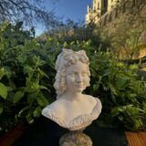 Bust of a woman signed Arnaldo Giannelli dated 1972.