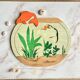 Two-game wooden vintage puzzle