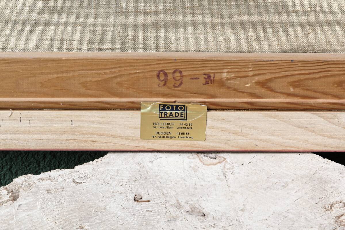 Oil on canvas, mountain landscape, signed Kaj Brandstrup.