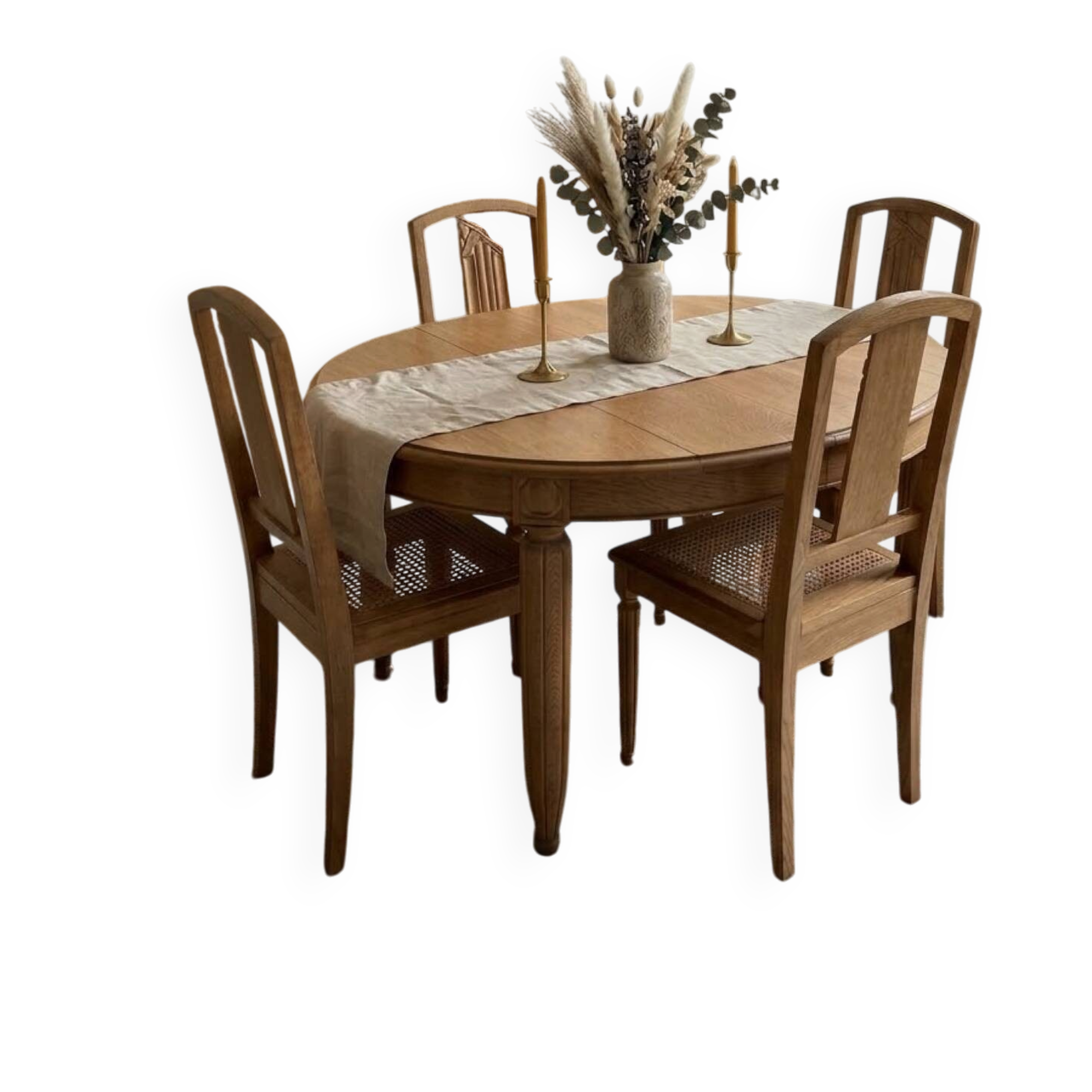 Ensemble table et chaises Art Déco