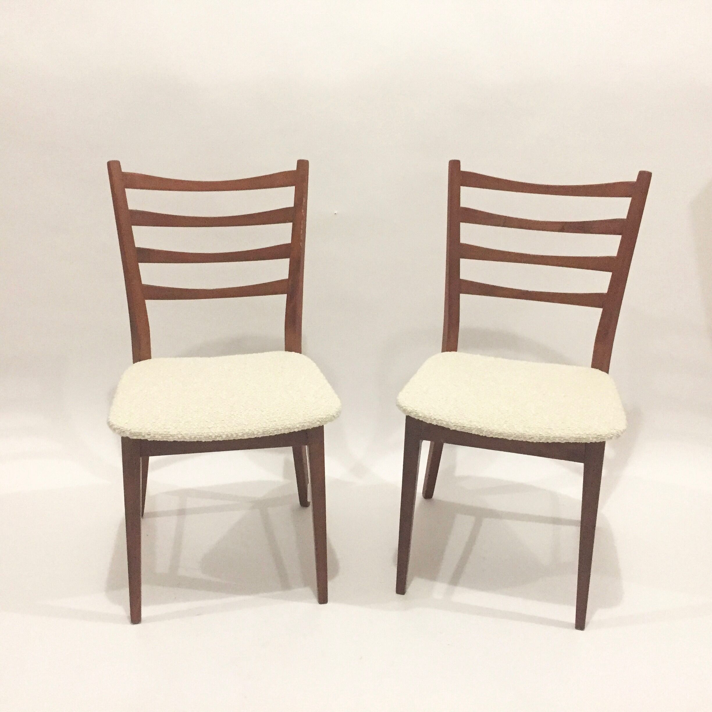 Reupholstered Scandinavian chairs