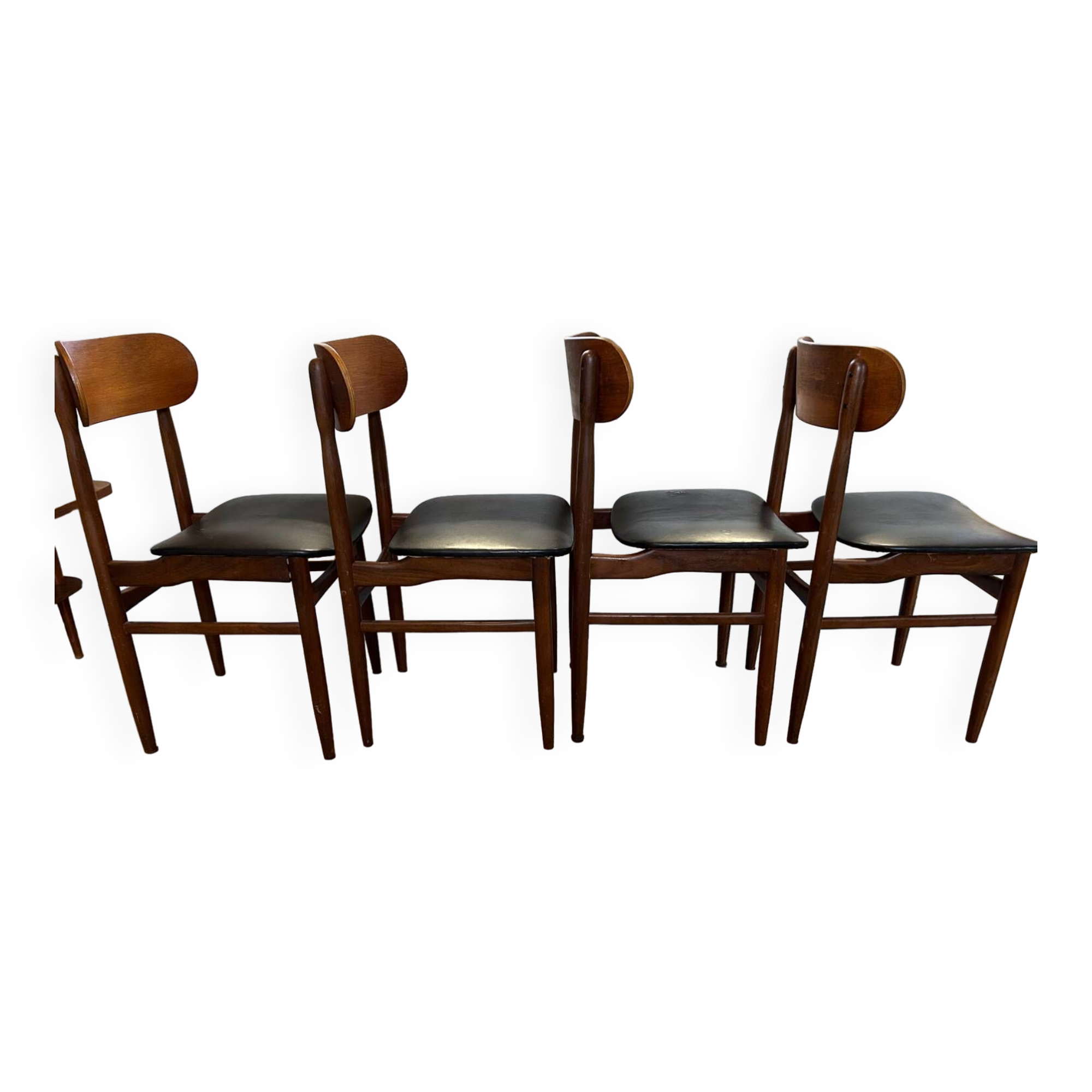 Set of 4 vintage Italian chairs, produced in the 60s by Gessef Consorzio Sedie Friuli