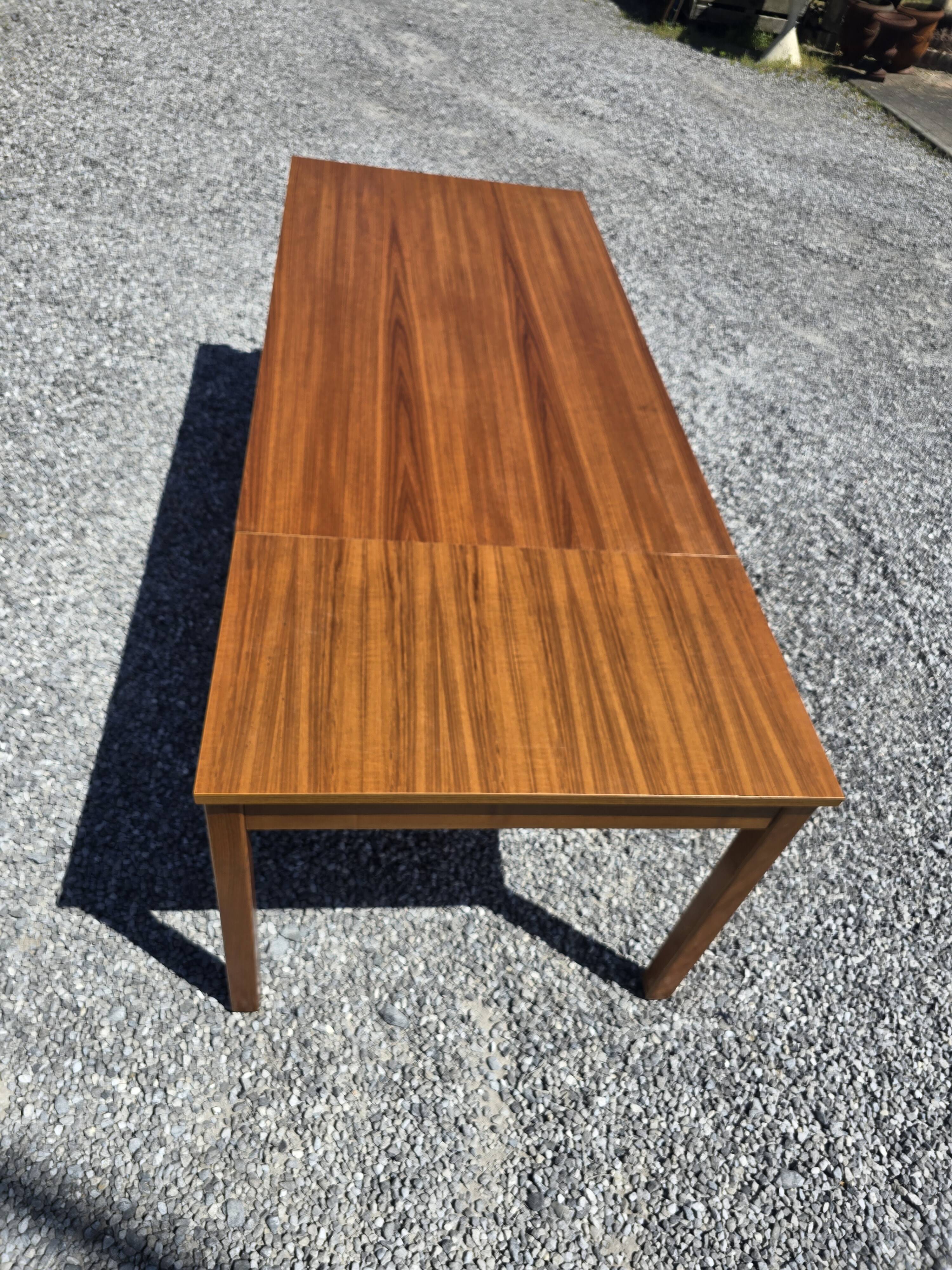 Scandinavian extendable teak table from the 60s