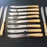 Series of 12 table knives