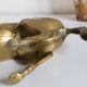 Vintage golden brass horse