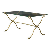 Table basse néo-classique attribuée à la Maison Jansen piétement col de cygne 1940’s