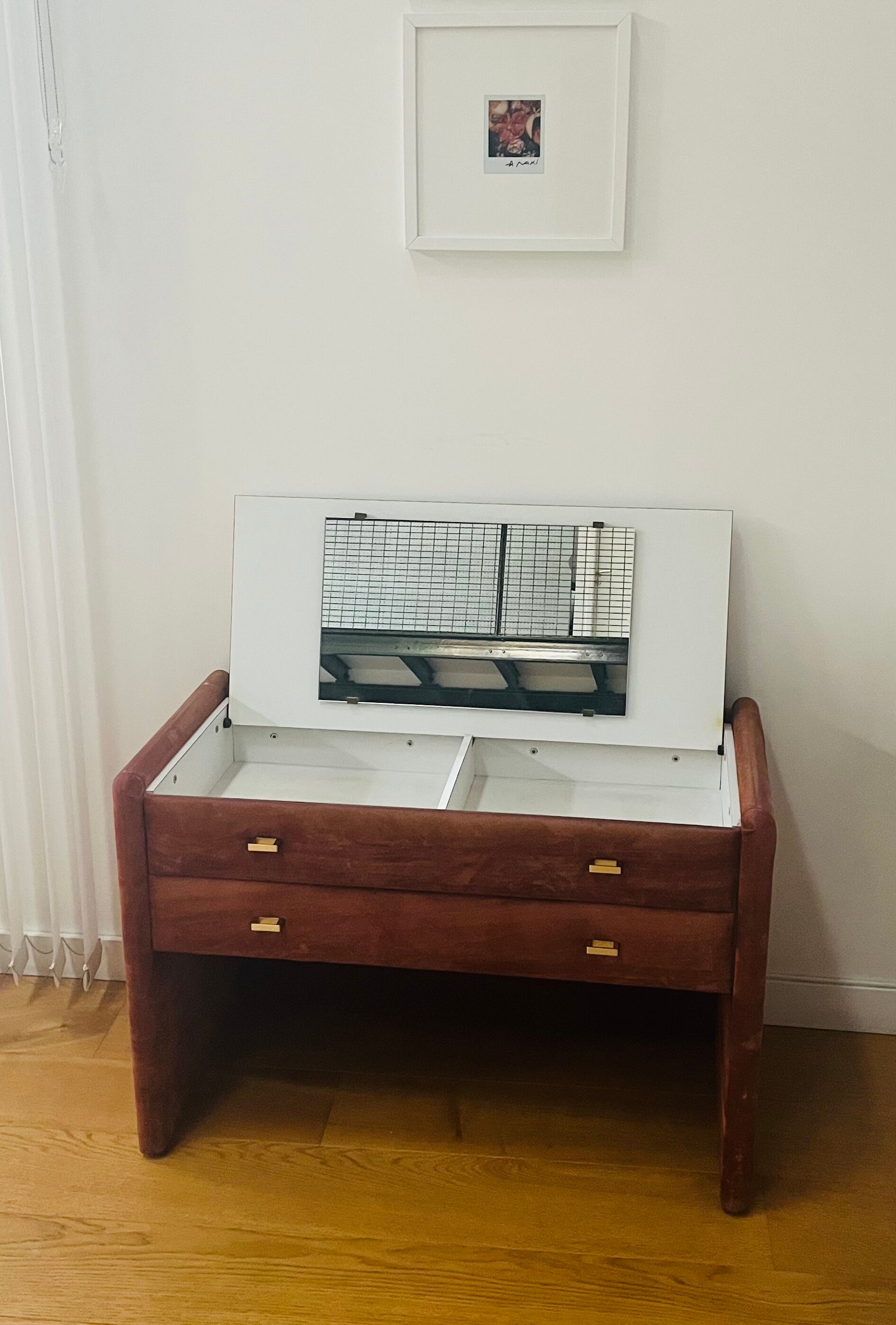 Velvet dressing table from the 70s