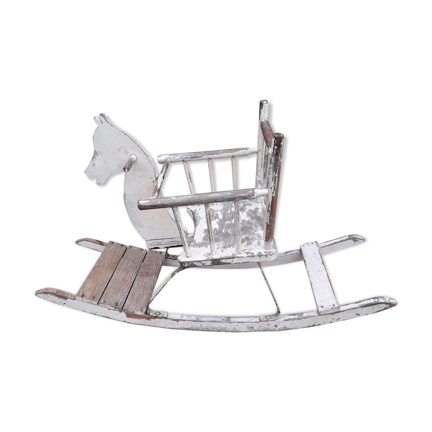 Wooden rocking horse