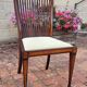 Chaise anglaise à barrettes Pieds "sabre"