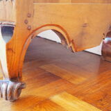 Old Louis XV low buffet in solid wood, cherry