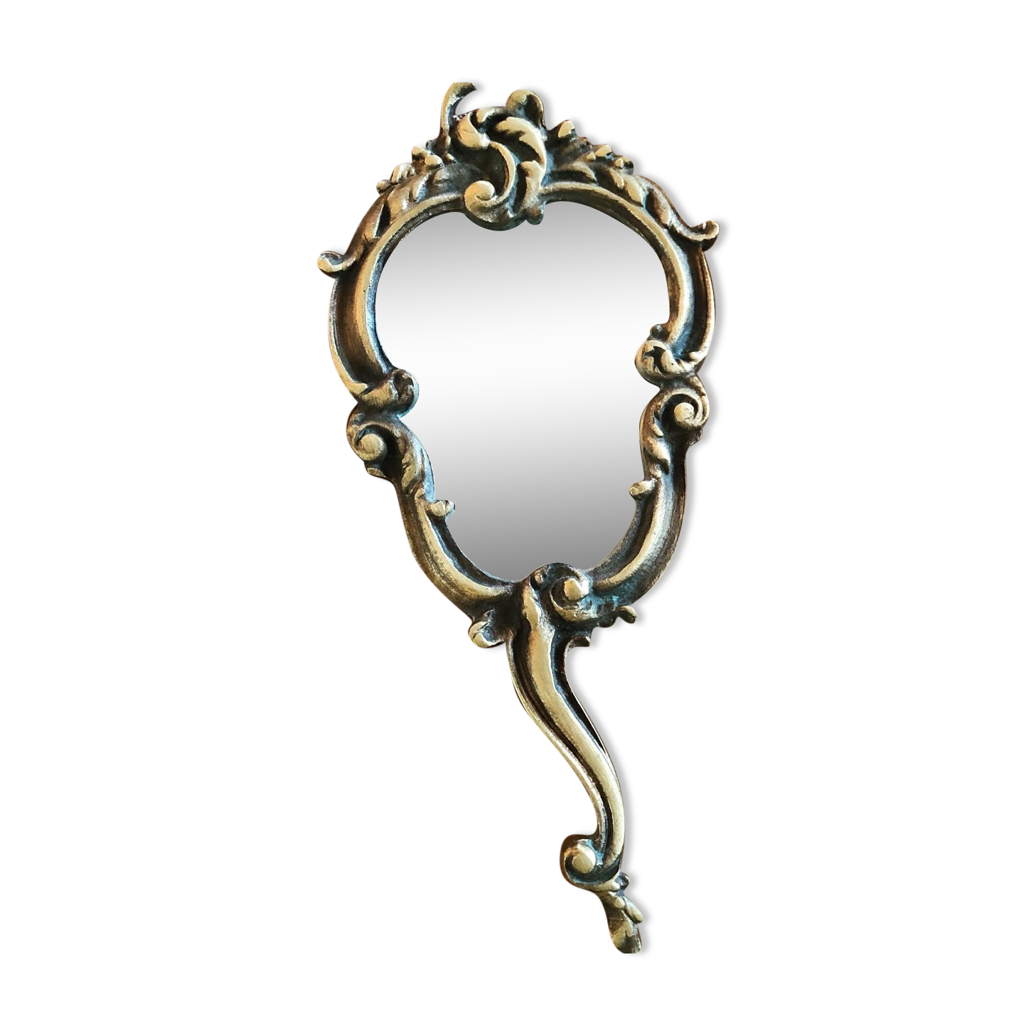 Bronze hand mirror