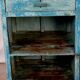 Ancien buffet en teck birmane patine bleue d’origine