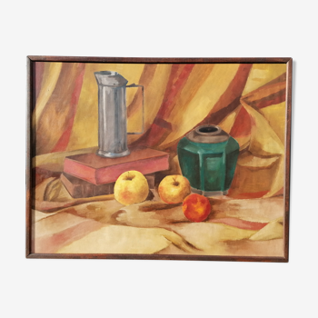 Still life with apples