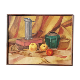 Still life with apples