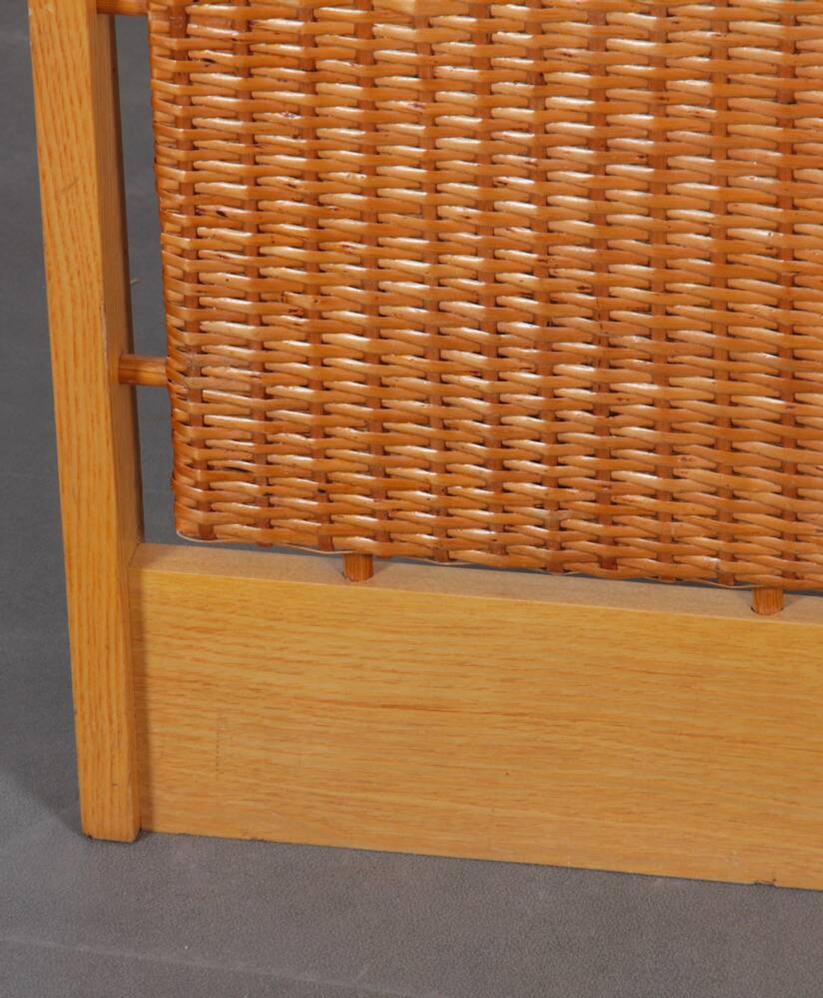 Rattan coat rack produced by Uluv in the 1960s